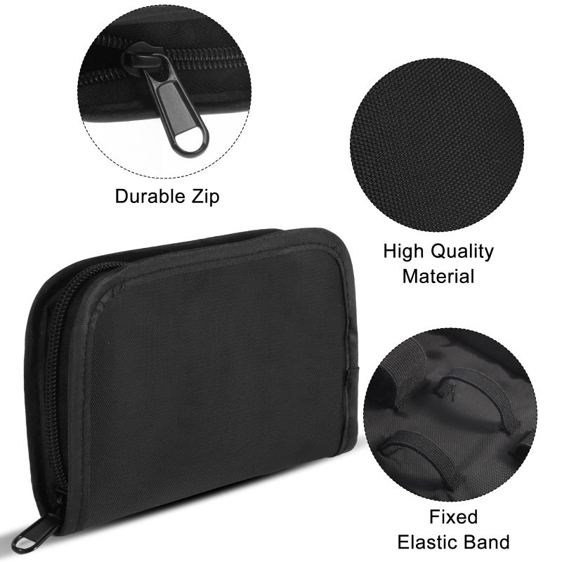 GENCAM Diabetes Supply Case, Diabetic Organizer For Test Strips With Mesh Pocket, Portable Diabetes Testing Kit bag, Travel Blood Glucose Meter Glucometer Storage Bag, Glucose Monitor Case - Image 3