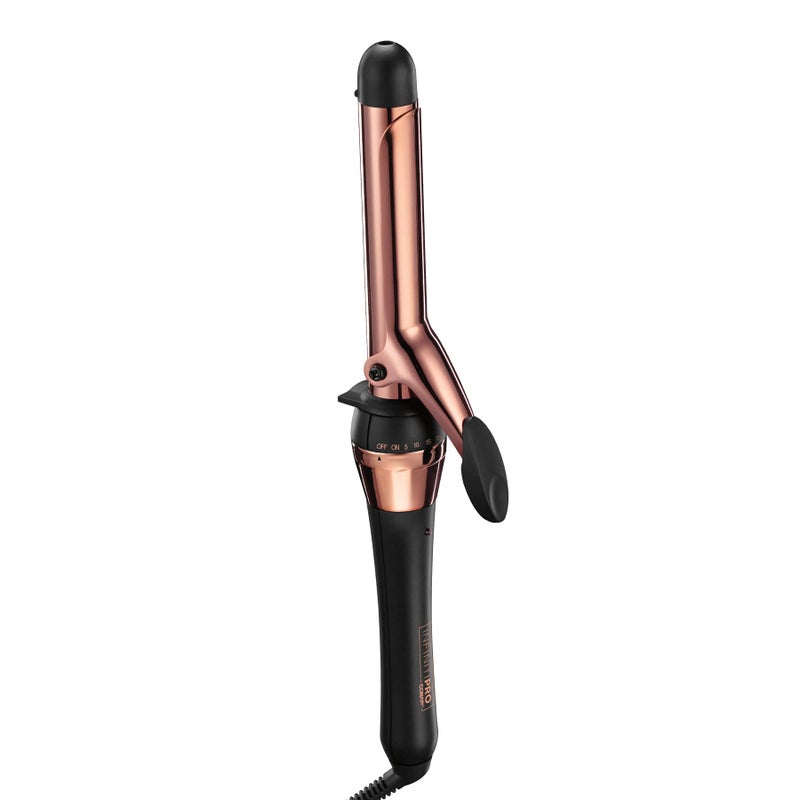CONAIR INFINITIPRO Rose Gold Titanium 1-Inch Curling Iron, 1-inch barrel produces classic curls â€“ for use on short, medium, and long hair - Image 1