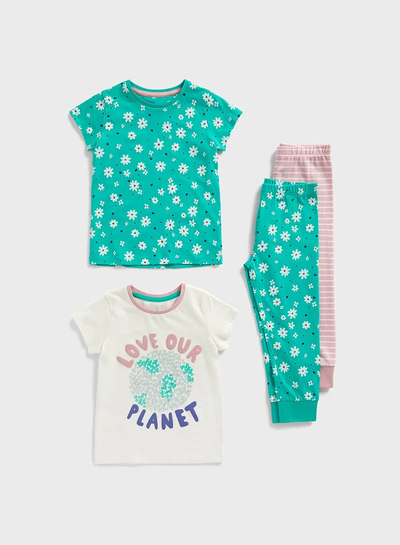mothercare Kids 2 Pack Assorted Pyjama Set