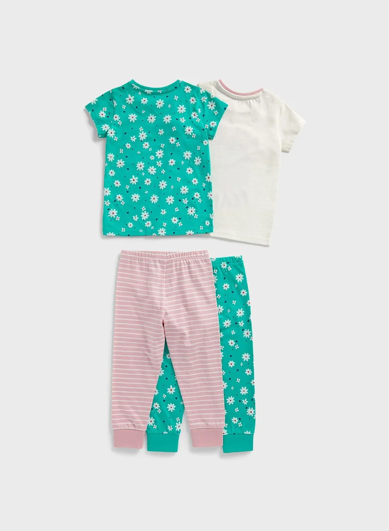 mothercare Kids 2 Pack Assorted Pyjama Set