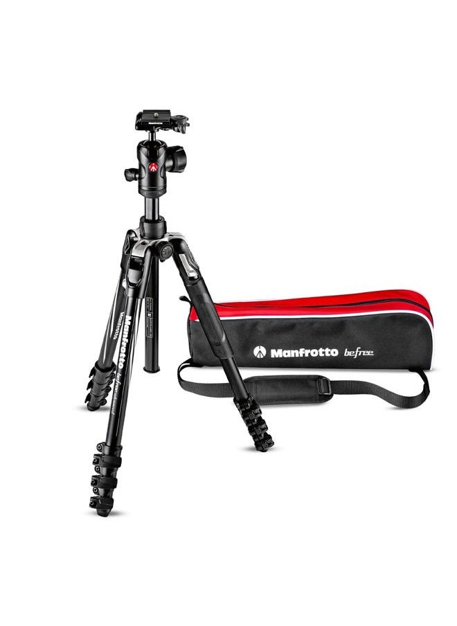 Manfrotto Befree Advanced Lever 4-Section Aluminum Travel Tripod with Ball Head, Black  - Image 1