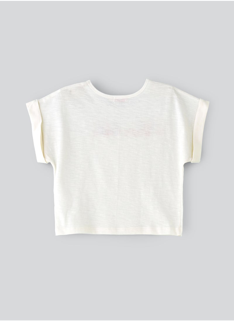 Jelliene Girls White "Tropic Cool" T-shirt  - Image 2
