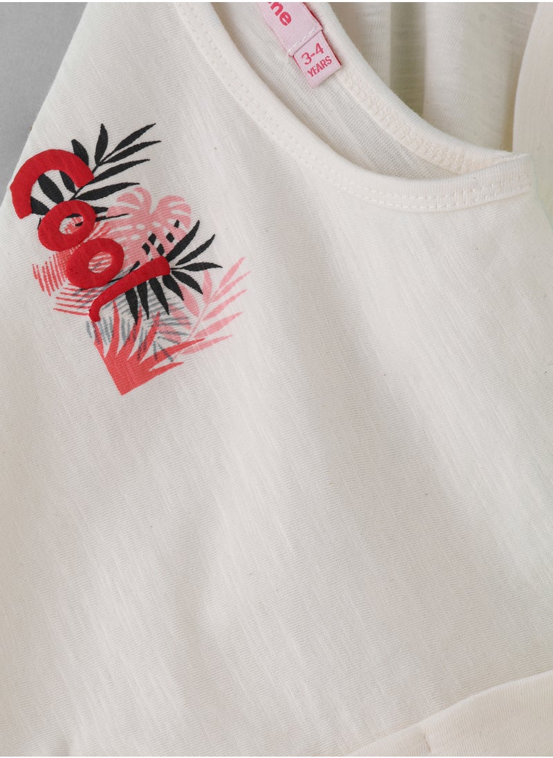 Jelliene Girls White "Tropic Cool" T-shirt  - Image 4