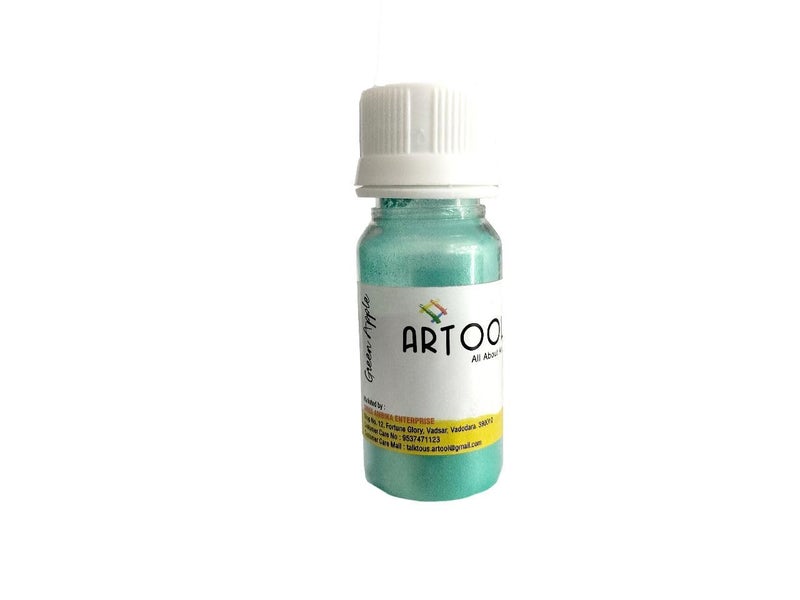 ARTOOL Pearl Mica Powder Multipurpose Pearl Powder for Resin Art | Vibrant Pigments for Stunning Creations (Green Apple - 1.74 Oz) PP53