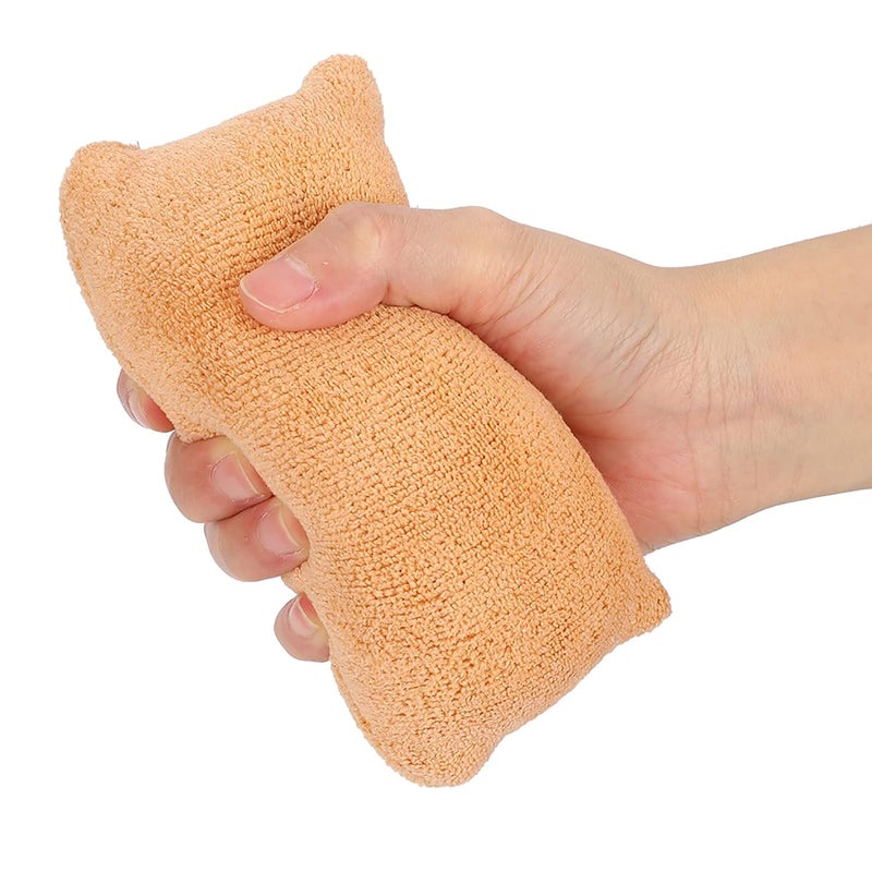 comfrt Finger Contracture Cushions,Fingers Separation Pad Grabbing Pad Elder Bedridden Patients Caring Accessory(Orange) - Image 1