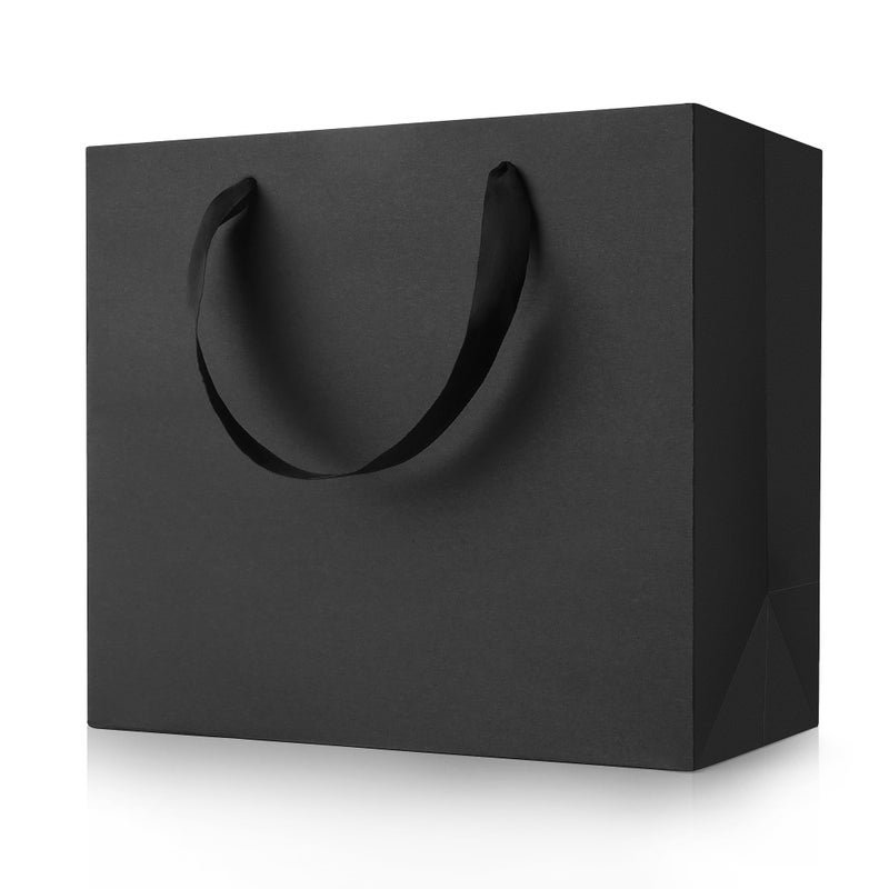 MOXARYSU Large Black Gift Bags 125x45x11 Inch 5pcs Paper Bags Bulk For Party Shopping Birthday Wedding L5 - Image 2