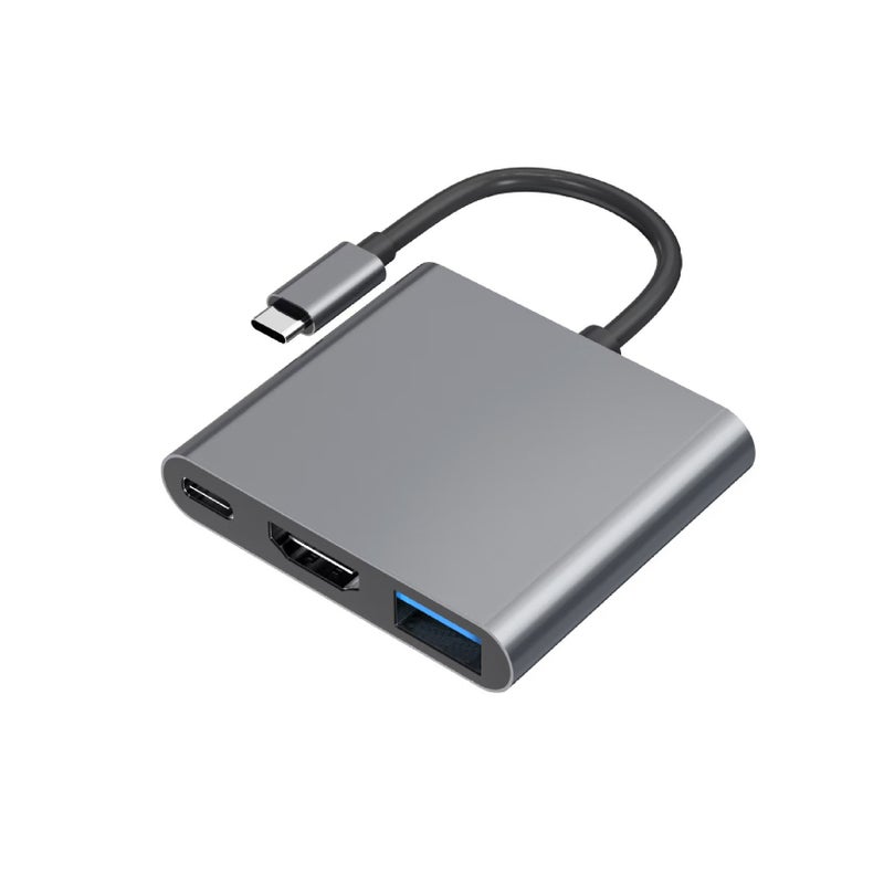 محول USB-C ثلاثي في واحد للألعاب والأجهزة اللوحية والهواتف