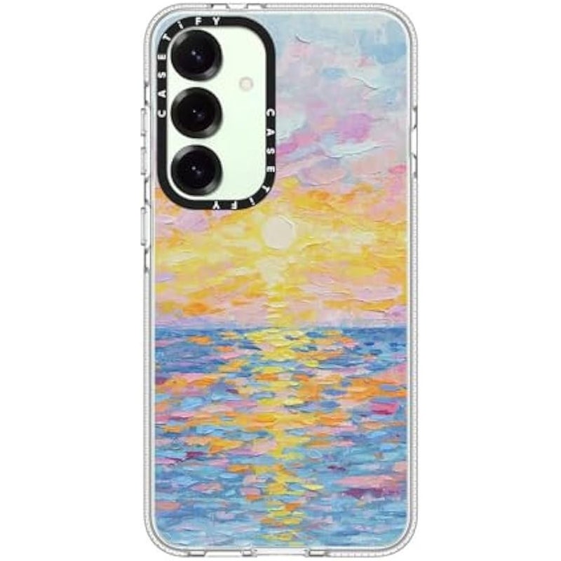 Casetify Magnetic Clear Galaxy S25+ Case 【Compatible with Magsafe】 - Frosted Sunset - Image 3