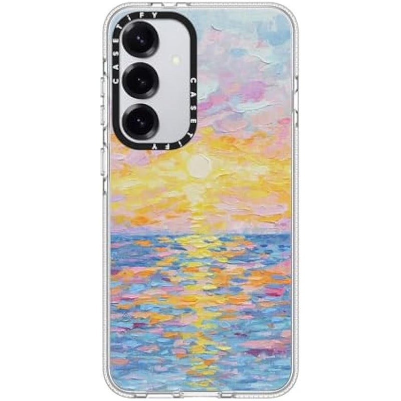 Casetify Magnetic Clear Galaxy S25+ Case 【Compatible with Magsafe】 - Frosted Sunset - Image 1