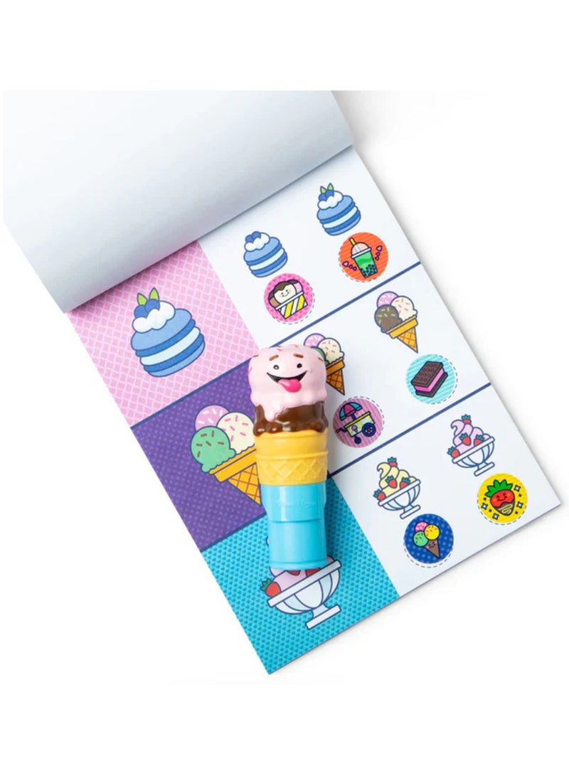 Melissa & Doug Sticker WOW! – Ice Cream Bundle (New Refill) – Mess-Free Sticker Stamper with Ice Cream Pad & Refill – Creative Fun for Fine Motor Skills & Imaginative Play for Kids Ages 3+ | SM-6075506 - Image 2