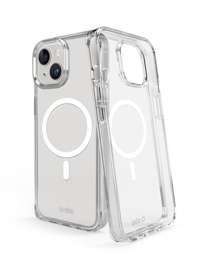 Generic - GEAR4 Magnetic Case Compatible with iPhone 15 PLUS Case, Compatible with MagSafe Wireless Charging, Transparent Anti-Scratch Back Shockproof Protective Slim Thin Phone Case Cover, Clear (TPU + Tough Polycarbonate Back I 16ft Drop Protection Tested I Transparent) - Image 1