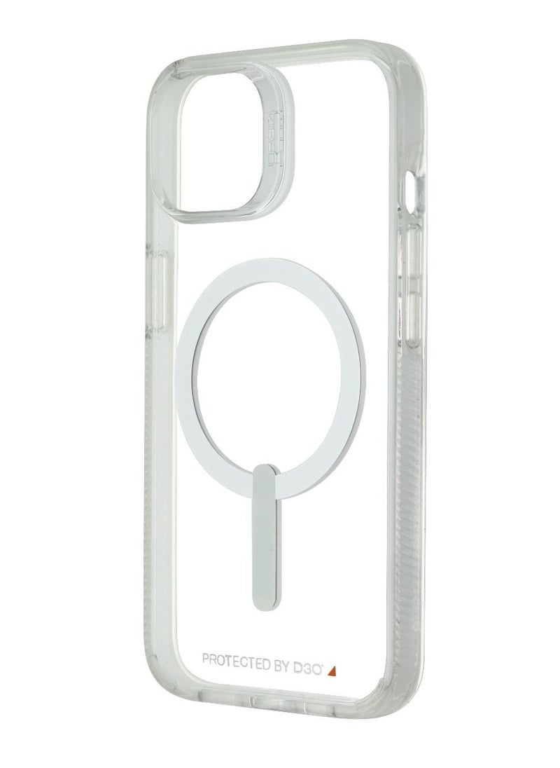 Generic - GEAR4 Magnetic Case Compatible with iPhone 15 PLUS Case, Compatible with MagSafe Wireless Charging, Transparent Anti-Scratch Back Shockproof Protective Slim Thin Phone Case Cover, Clear (TPU + Tough Polycarbonate Back I 16ft Drop Protection Tested I Transparent) - Image 1