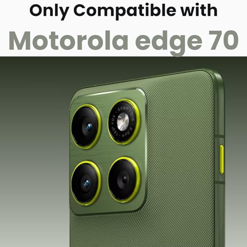 RIGGEAR Shockproof Clear Hybrid Airbag Armor Magnetic Back Cover Case Compatible with MagSafe Accessories for Motorola Moto Edge 70 5G (Clear-Black TPU Bumper + Transparent PC)(Black) - Image 2