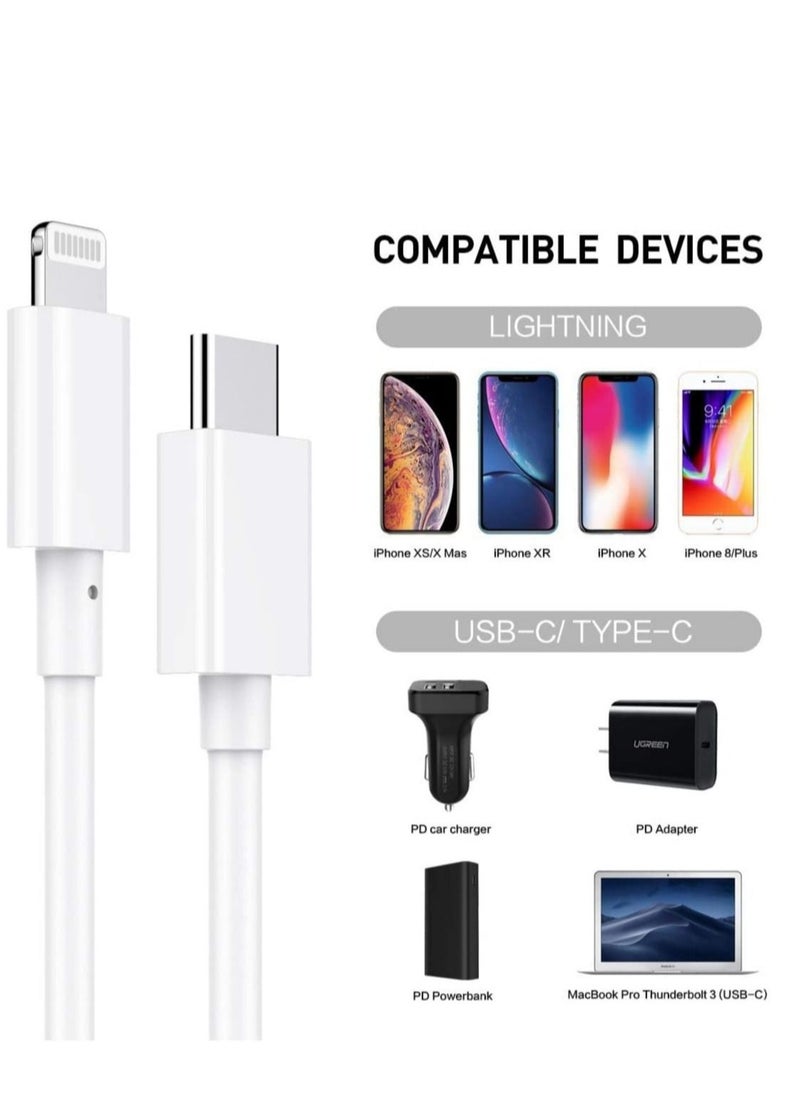 Generic - USB C to Lightning Cable 3m, [Apple MFi Certified] iPhone USB Type C to Lightning Fast Charging Cord for iPhone 14 13 12 11 Pro XR XS iPad Pro - Image 1