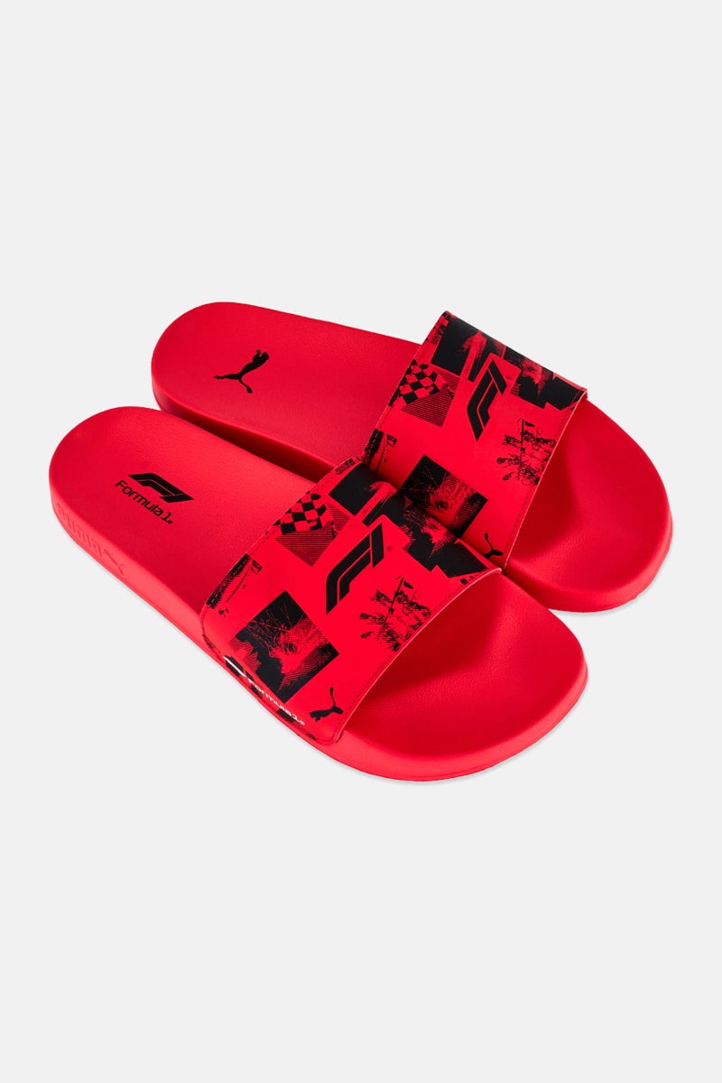 PUMA Men F1 Leadcat 2,0 Slip On Slides, Red - Image 2
