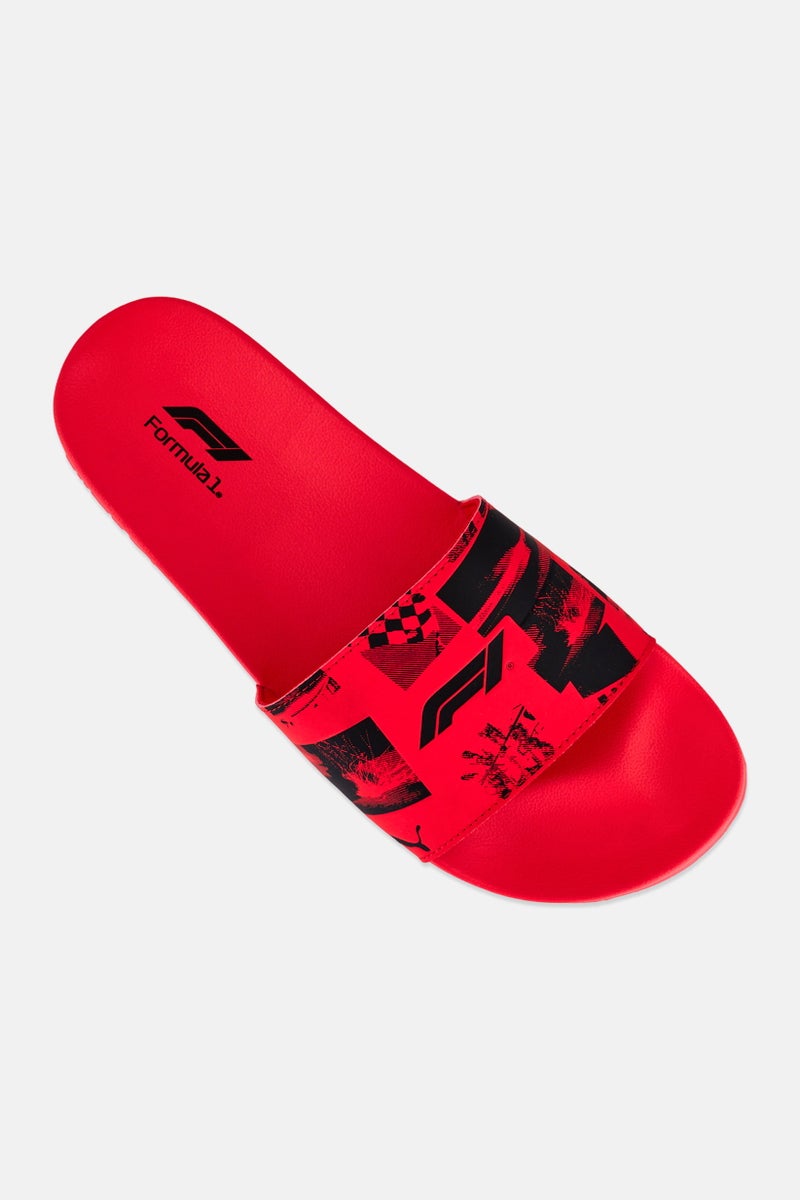 PUMA Men F1 Leadcat 2,0 Slip On Slides, Red - Image 4