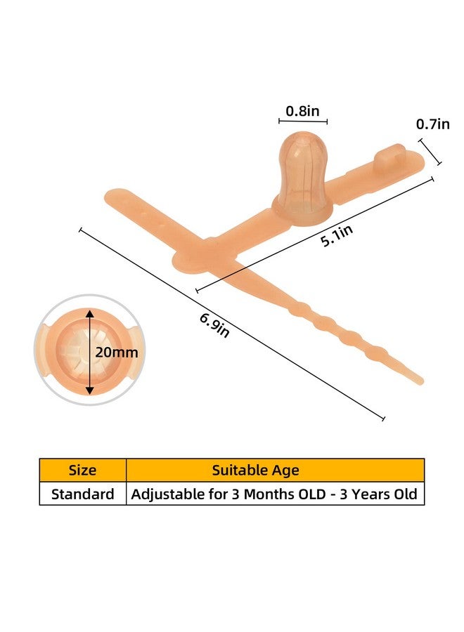 Elfzone Thumb Sucking Stop 2 Packs Adjustable Thumb Guard For Thumb Sucking Silicone Thumb Sucking Treatment Kit For 336 Months Baby Maximum For 1.95”1.5 Wide Wrist - Image 3