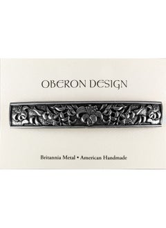 Oberon Design Lily Hair Clip, Extra Large Hand Crafted Metal Barrette Made in the USA with a 100mm Imported French Clip by Oberon Design  - Image 2