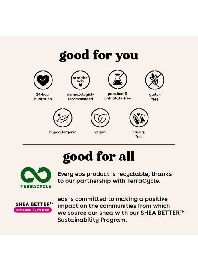 EOS Shea Better Body Lotion Strawberry Dream, 24-Hour Moisture Skin Care, Lightweight & Non-Greasy, Natural Shea, Vegan, Strawberry Body Lotion, 16 fl oz - Image 4