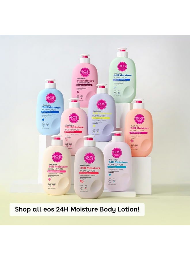 EOS Shea Better Body Lotion Strawberry Dream, 24-Hour Moisture Skin Care, Lightweight & Non-Greasy, Natural Shea, Vegan, Strawberry Body Lotion, 16 fl oz - Image 3