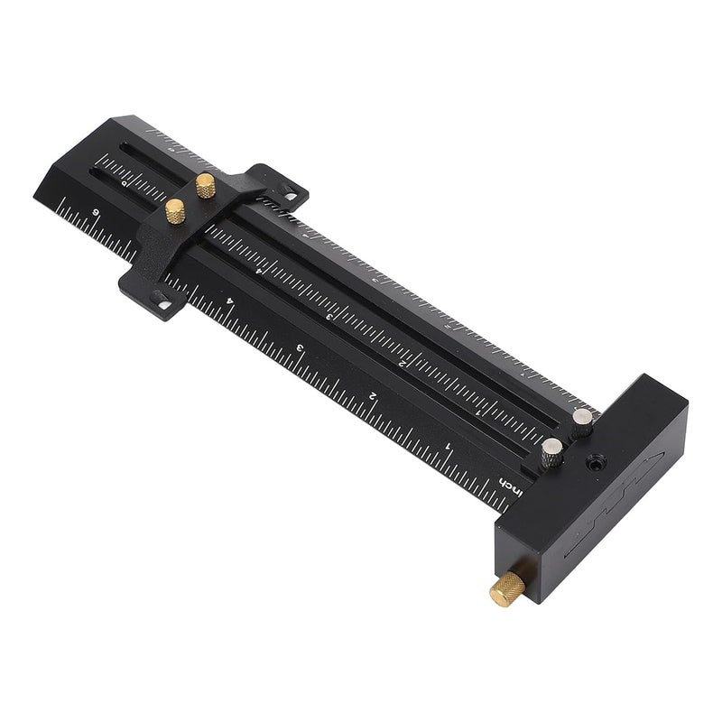 Type 1 Woodworking Scriber With Limit Block Double Line Marking Ruler For Precise Parallel Vertical Marking - Image 4