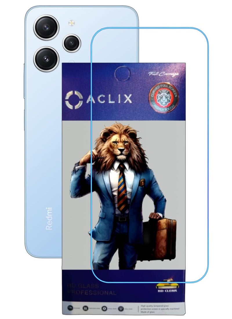 ACLIX Antistatic ESD Dustproof Premium Quality High Definition Clear Tempered Glass Screen Protector Designed For Xiaomi Redmi 12 - Image 1