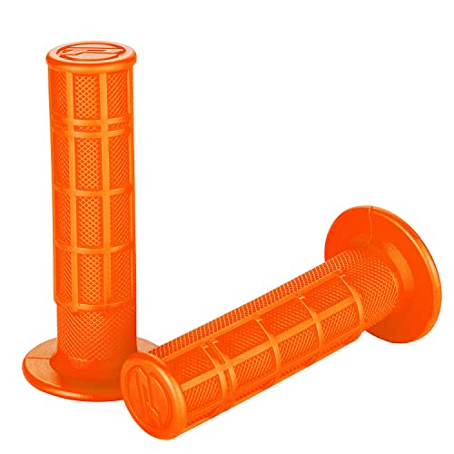 APPYU 78 inch ATV Grips Universal Handlebar Grips Soft Rubber Motorcycle Grip for ATV Polaris Thumb Throttle Kid Youth 4 Wheeler Quad 400ex Lt80 Lt125 Lt160 Lt185 Lt230 Lt250 Lt250r Orange - Image 1