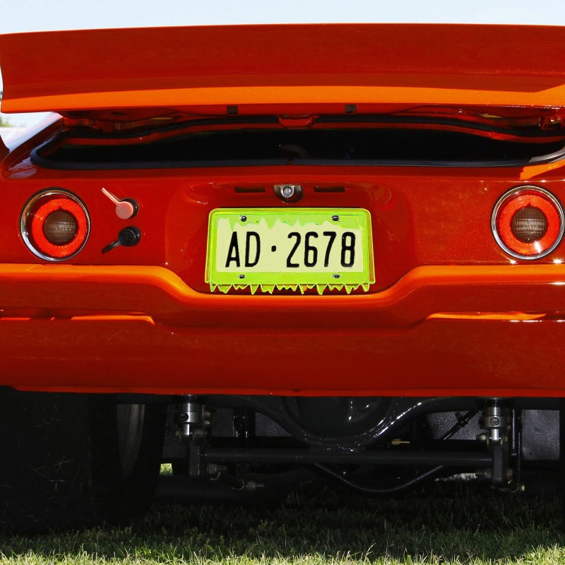 Timtin 1 Sets Fluorescent Green Acrylic License Plate Frame Cover with Screws, Fits Standard 6" x 12" Inches Car Plate, Transparent Universal Car Tag Frame Holder Accessories - Image 5