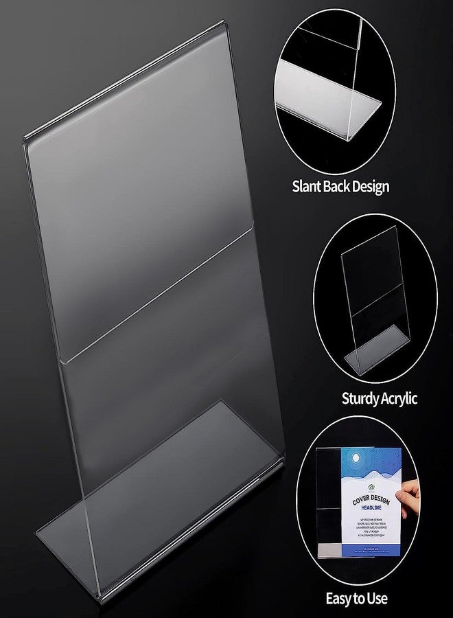 Shuban Acrylic QR Bar Code Display Stand, Paper Stand, Perfect for Restaurants, Promotions, Photo Frames for BHIM, PHONEPE, Google Pay Stand 4" X 6" (A6) - Image 3