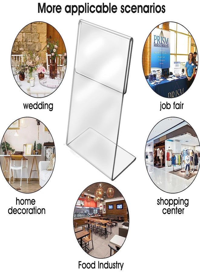 Shuban Acrylic QR Bar Code Display Stand, Paper Stand, Perfect for Restaurants, Promotions, Photo Frames for BHIM, PHONEPE, Google Pay Stand 4" X 6" (A6) - Image 4