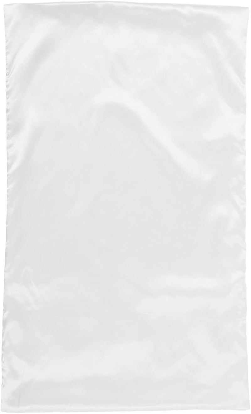 Gatuida Cooling Imitation Silk Pillowcase 51x76cm White Smooth Ice Silk Fabric with Envelope Closure for Sleeping Women and Men Bed Pillow Cover - Image 1
