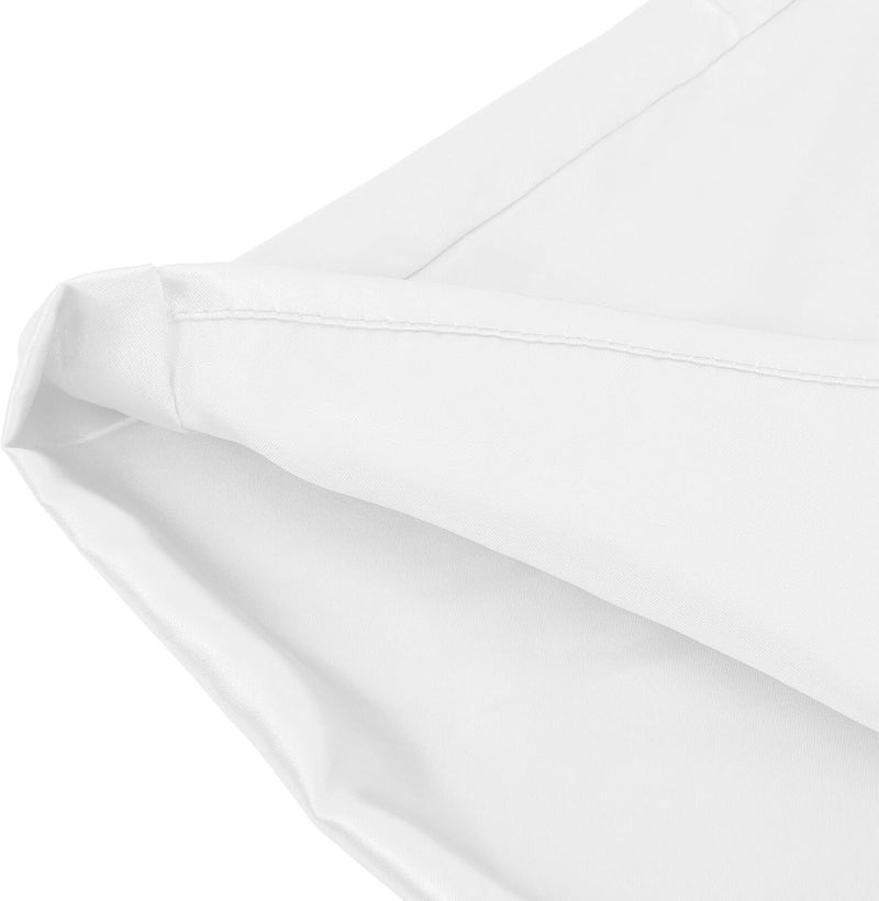 Gatuida Cooling Imitation Silk Pillowcase 51x76cm White Smooth Ice Silk Fabric with Envelope Closure for Sleeping Women and Men Bed Pillow Cover - Image 2
