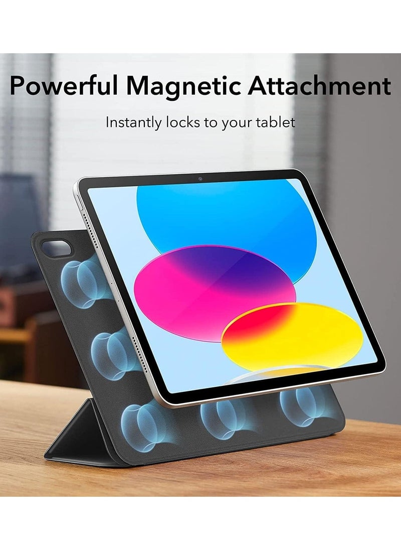 Arabest Magnetic Case for iPad 10th Generation 10.9 Inch 2022 Convenient Magnetic Attachment Two Way Trifold Stand Lightweight Protection Auto Sleep Wake - Image 3