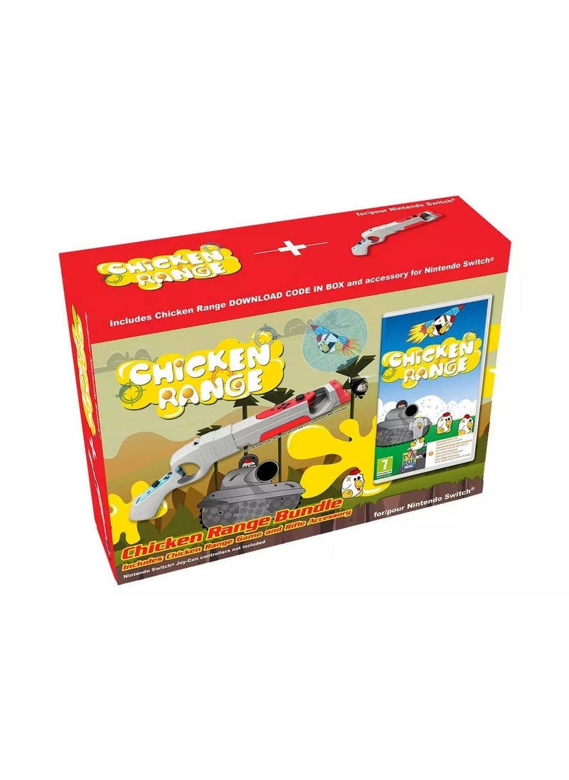 XBITE - Nintendo Switch Chicken Range Game Bundle with Rifle Accessory - Image 1