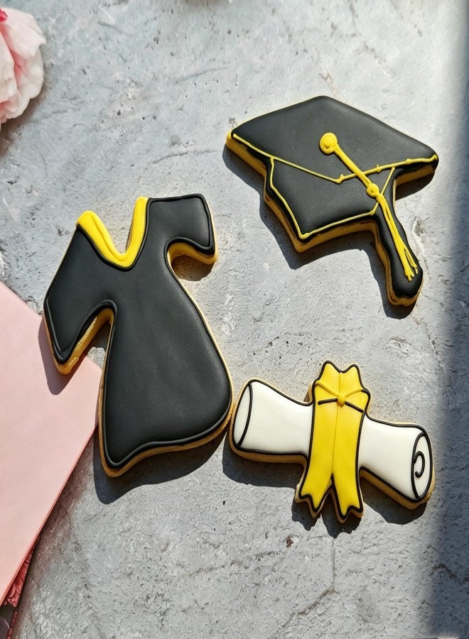 Q-BAKER 4.4" Graduation Cap Cookie Cutter, Stainless Steel Molds Graduation Cap for High School College Parties - Image 3