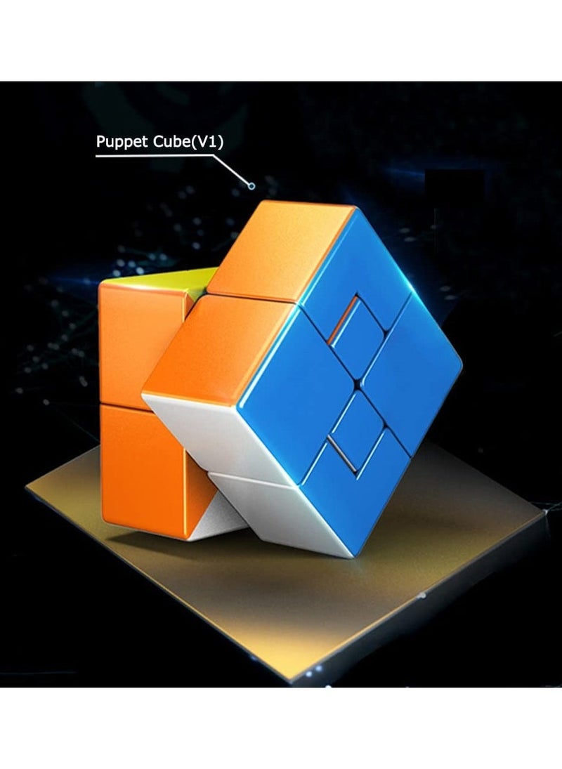 Puppet Speed Cube  3x3 Bandage Magic Cube, Brain Teaser Puzzle Toys Limited Rotation Creative New Cube Version 2 - Image 3