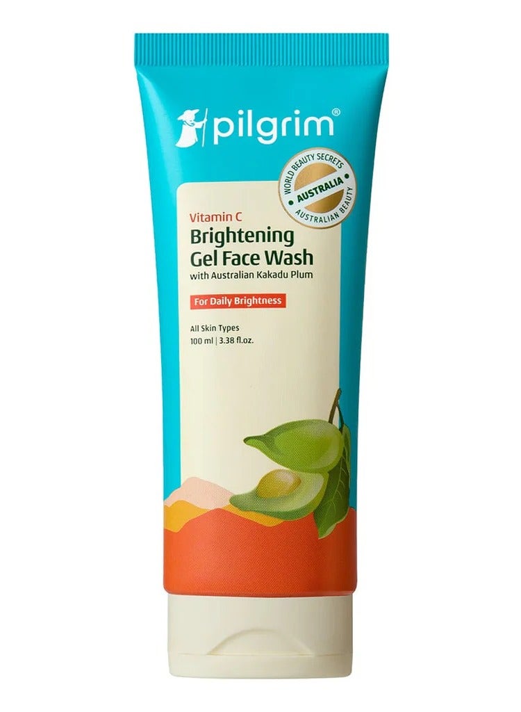 بيلجريم غسول الوجه جل فيتامين C الأسترالي من بيلجريم للبشرة الجافة/المشرقة/المتوهجة مع كاكادو بلوم ولؤلؤ الليمون؟ | النساء والرجال | 100 مل - Image 1