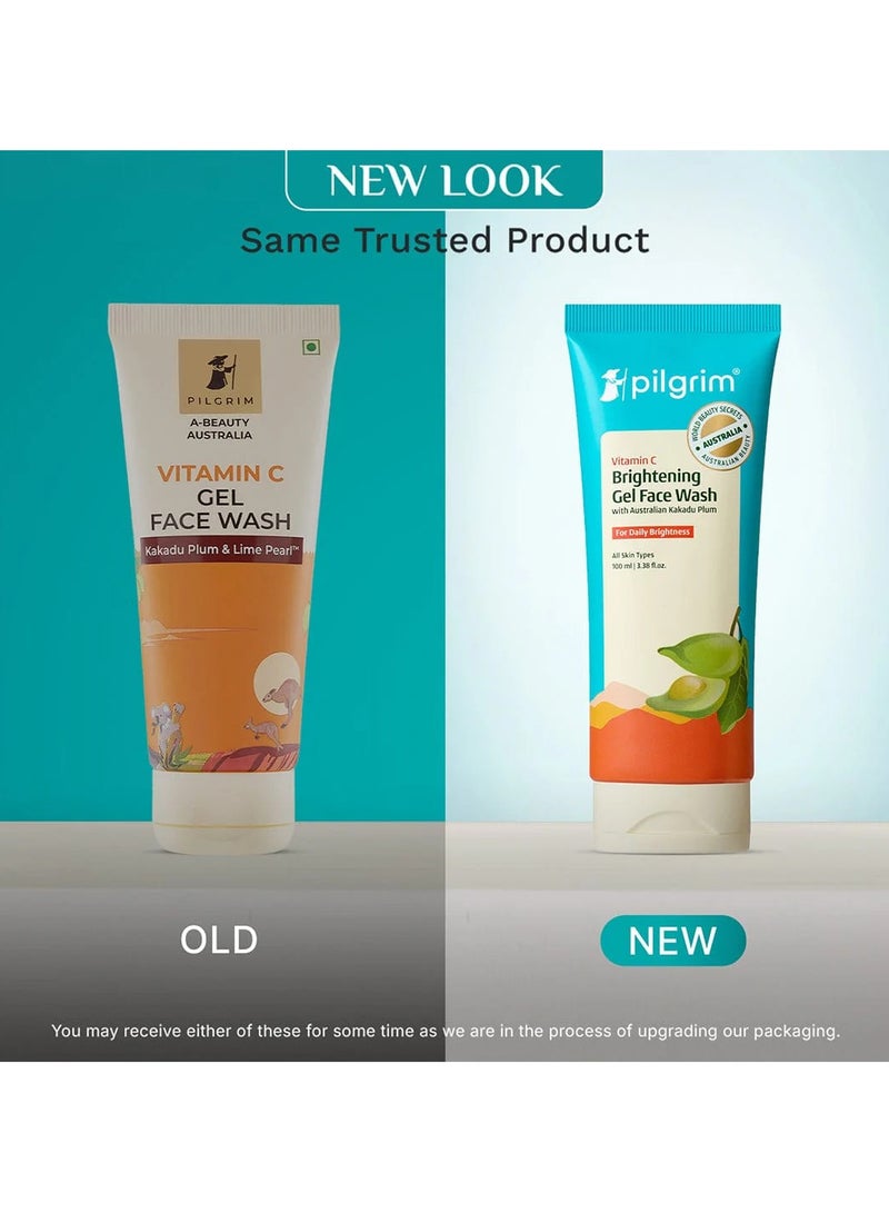بيلجريم غسول الوجه جل فيتامين C الأسترالي من بيلجريم للبشرة الجافة/المشرقة/المتوهجة مع كاكادو بلوم ولؤلؤ الليمون؟ | النساء والرجال | 100 مل - Image 2