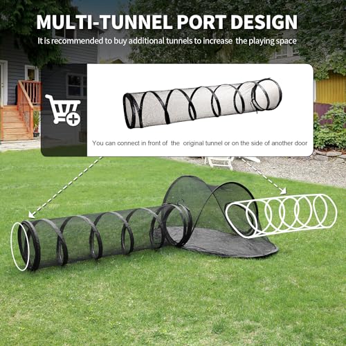 Rest-Eazzzy Cat Tent Outdoor, Pet Enclosure Tent Suitable for Cats and Small Animals, Indoor Playpen Portable Exercise Tent with Carry Bag(Pet Tent& Tunnel) S - Image 4