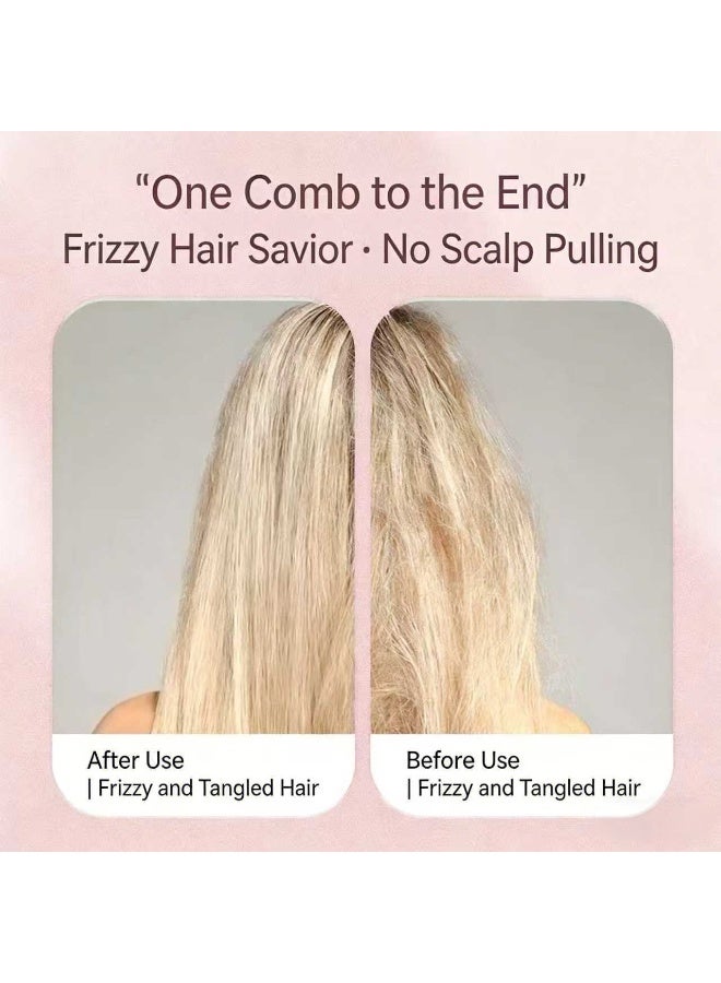 Goolsky مشط تدليك محمول مريح مع وسادة هوائية للشعر العادي - مدلك لفروة الرأس مع شعيرات ناعمة، أداة للعناية بالشعر مناسبة للسفر للاستخدام في المنزل وخارجه - Image 3