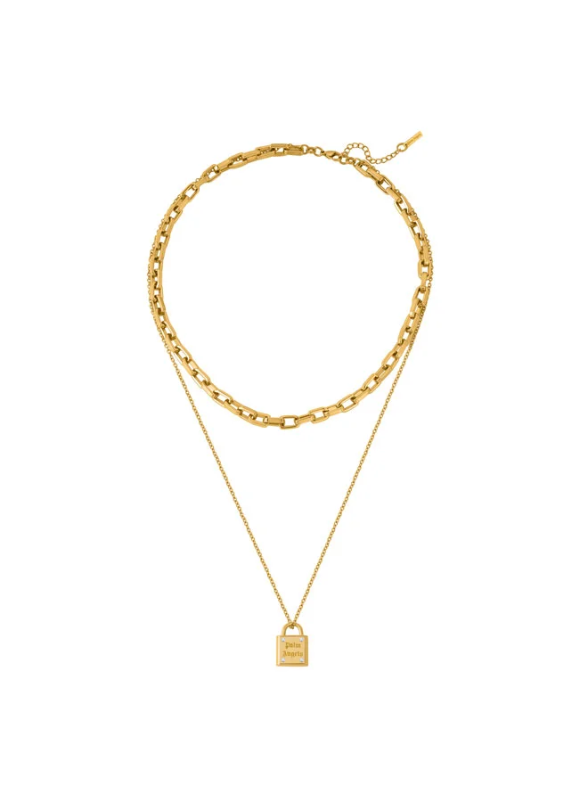 بالم انجلز Ilda Yellow Gold Plated Stainless Steel Pendant Necklace for Women