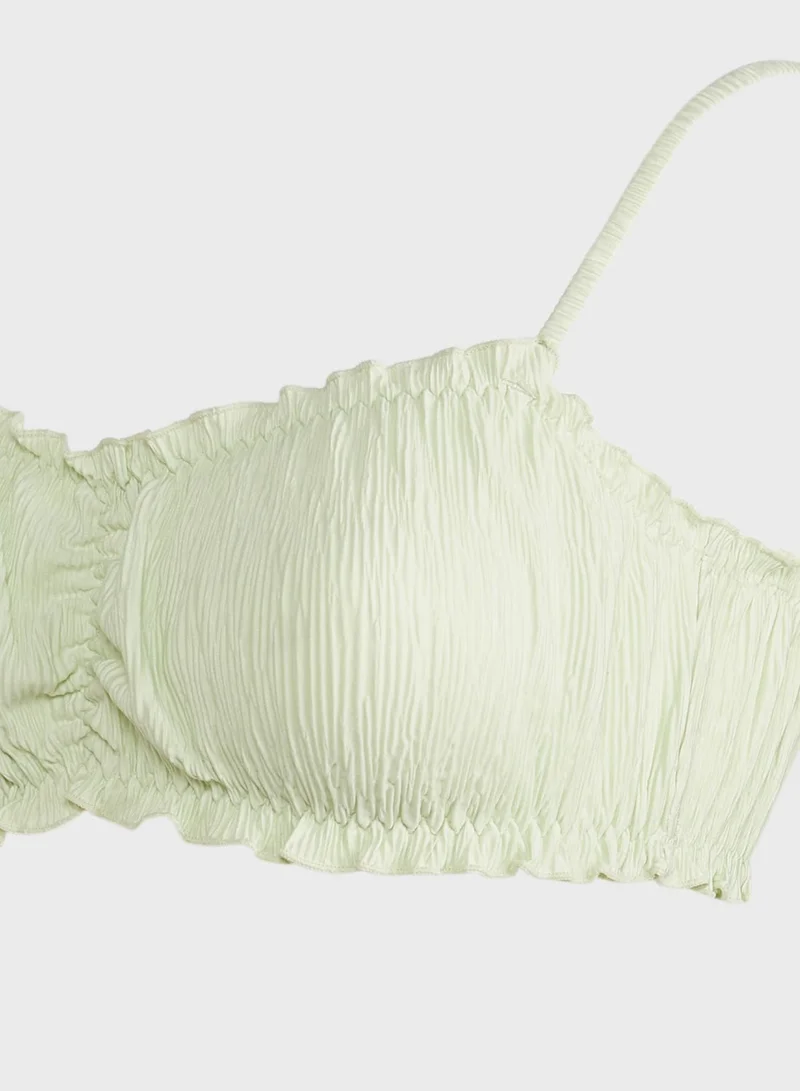 MANGO Bandeau Bikini Top