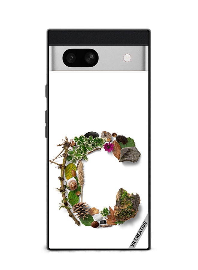 VR CREATIVE Protective Case Cover For Google Pixel 7a Alphabet C Design Multicolour - Image 1