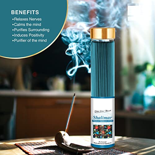 Torppeza Shalimar Premium Fragrance Incense Stick|No Charcoal|Natural Essential Oils|Low Smoke 100% Herbal Fragrance Shalimar Agarbatti (Pack of 06|100g Stick Each Bottle) - Image 4