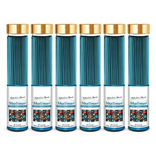Torppeza Shalimar Premium Fragrance Incense Stick|No Charcoal|Natural Essential Oils|Low Smoke 100% Herbal Fragrance Shalimar Agarbatti (Pack of 06|100g Stick Each Bottle) - Image 1