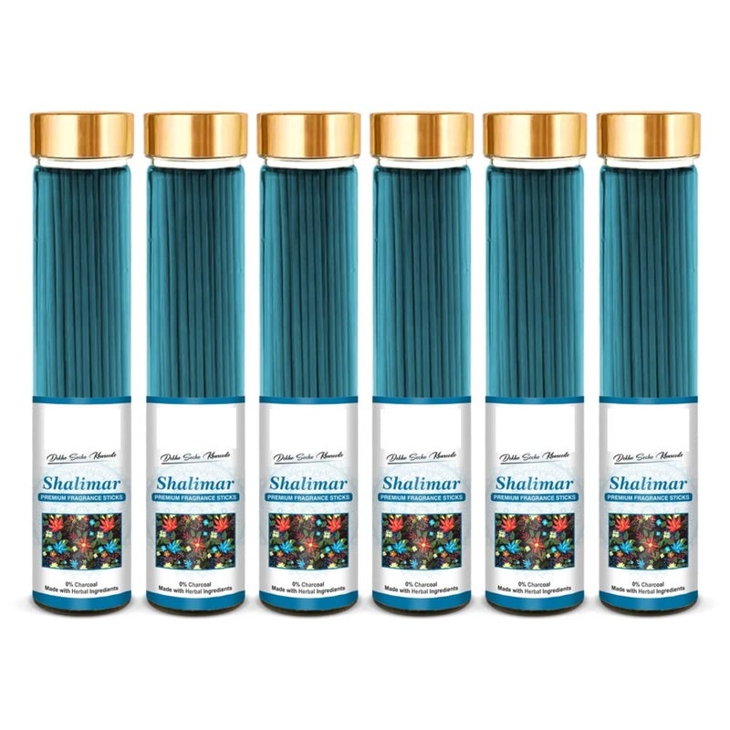 Torppeza Shalimar Premium Fragrance Incense Stick|No Charcoal|Natural Essential Oils|Low Smoke 100% Herbal Fragrance Shalimar Agarbatti (Pack of 06|100g Stick Each Bottle) - Image 5