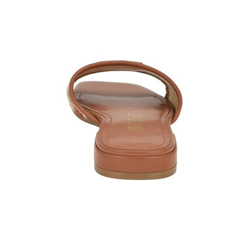 GUESS Women's Tampa Flat Sandal, Natural Multi 111, 6 - Image 3