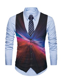 KUYING New Fashionable Personalized Printed Men's Suit Vest  - Image 1