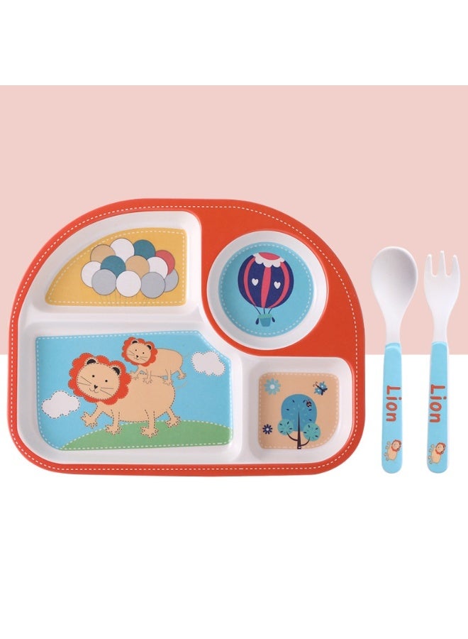KUYING New Baby Divided Silicone Plate Set 3 