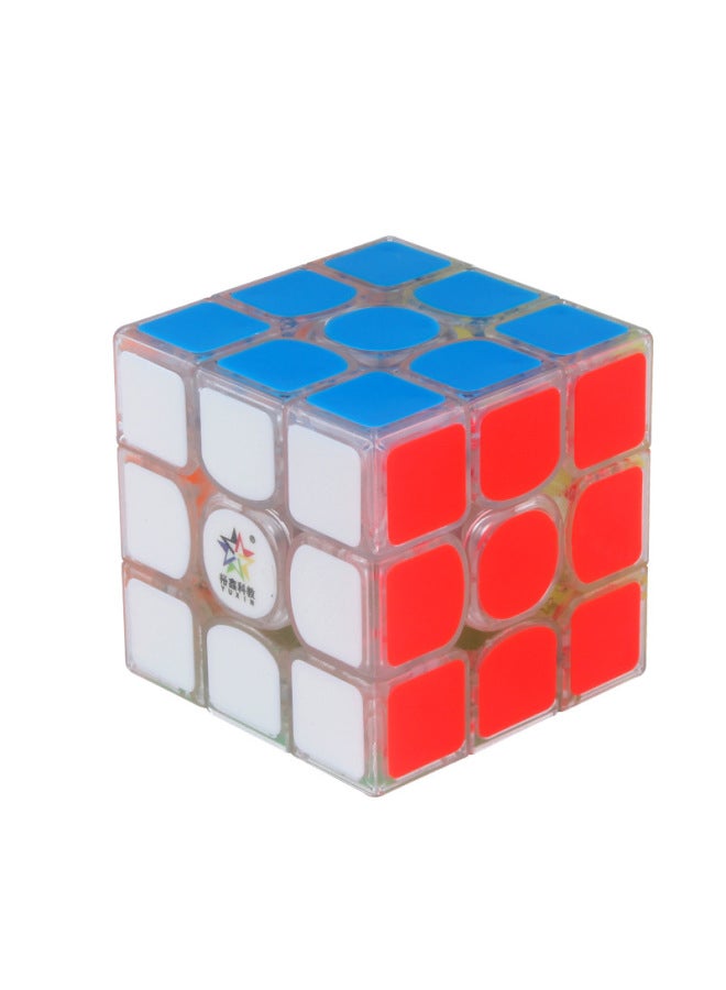 Yuxin Science And Education Zhisheng Kirin V2 Magnetic Third-order Intelligence Rubik's Cube Waterproof Patch Feels Smooth Outlet-Color:Kirin 3rd Order V2(1593) Transparent Bright Red  - Image 5